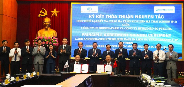 Công ty Green i - Park và Kl994 game bài casino hấp dẫn HiteJinro ký kết thỏa thuận thuê lại đất và cơ sở Kl99kl ưu đãi độc quyền dưới sự chứng kiến của lãnh đạo tỉnh, các sở, ban, ngành Thái Bình.