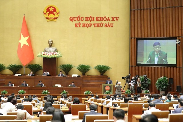 Phiên họp chiều 23/10 của Quốc hội.