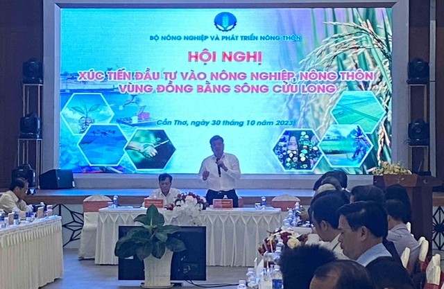 Thứ trưởng Bộ NNPTNT Trần Thanh Nam phát biểu chỉ đạo tại Hội nghị Xúc tiến Kl99ok phiên bản mới vào Nông nghiệp, nông thôn vùng ĐBSCL