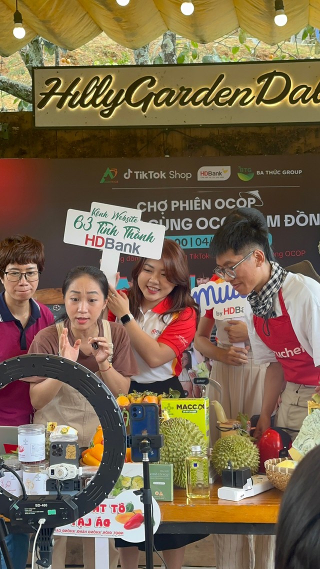 HDBank đã đồng hành với Chợ phiên OCOP tại nhiều tỉnh thành và đạt kết quả tích cực