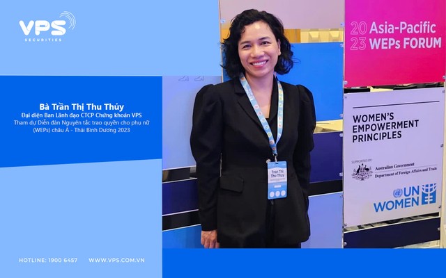 Bà Trần Thị Thu Thủy – Đại diện Ban Lãnh đạo VPS tham dự Diễn đàn Nguyên tắc Trao quyền cho phụ nữ (WEPs) châu Á - Thái Bình Dương 2023, được tổ chức tại thủ đô Manila, Phillippines.