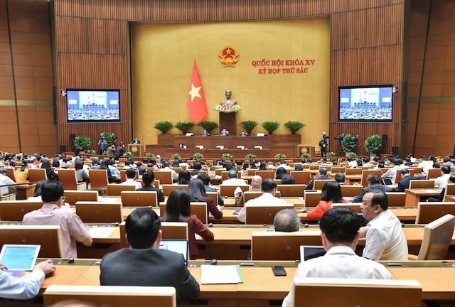 Phiên họp sáng 27/11 của Quốc hội.