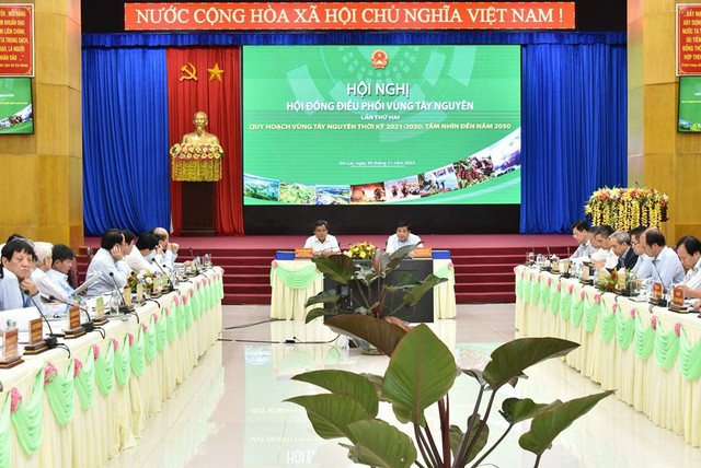 Hội nghị Hội đồng điều phối vùng Tây Nguyên lần thứ hai. (Ảnh: MPI)
