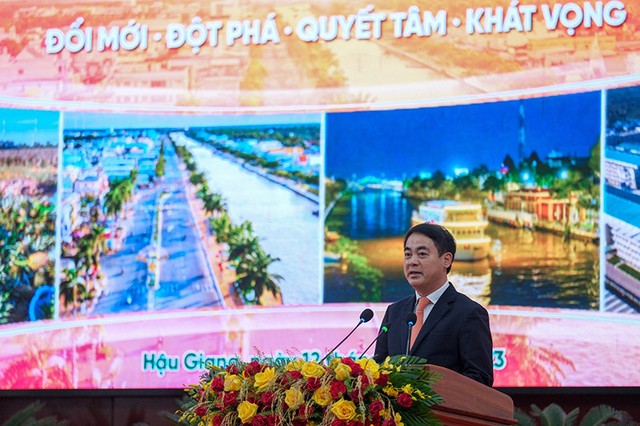 Bí thư Tỉnh ủy Hậu Giang Nghiêm Xuân Thành nêu 7 nhiệm vụ trọng tâm tỉnh tập trung thực hiện nhằm hiện thức hóa Quy hoạch tỉnh.