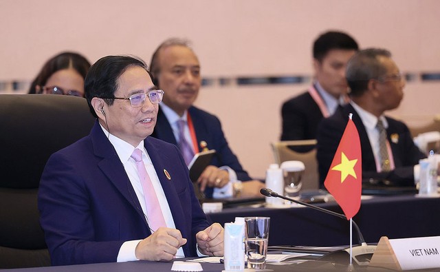 Thủ tướng Phạm Minh Chính dự lễ khai mạc Hội nghị cấp cao kỷ niệm 50 năm quan hệ ASEAN-Nhật Bản - Ảnh: VGP/Nhật Bắc