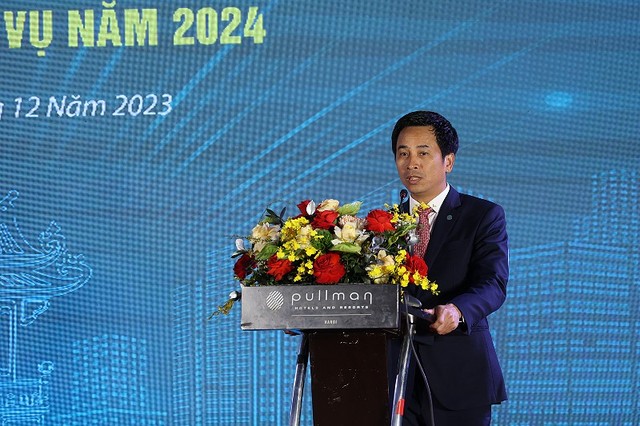 Ông Nguyễn Ánh Dương, Giám đốc Trung tâm Xúc tiến Kl99ok phiên bản mới, Thương mại, Du lịch TP. Hà Nội phát biểu tại Hội nghị.
