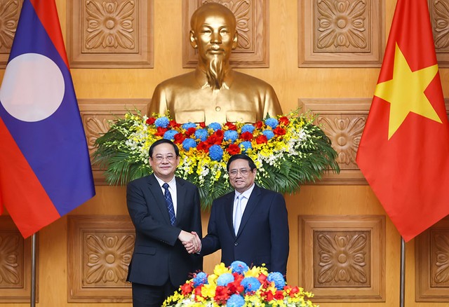 Chuyến thăm chính thức Việt Nam lần này của Thủ tướng Lào Sonexay Siphandone có ý nghĩa rất quan trọng, giúp duy trì và thúc đẩy đà phát triển tốt đẹp của quan hệ hai nước; tiếp tục tăng cường hơn nữa tình cảm thân thiết, sự hợp tác chặt chẽ giữa hai Kl993 ưu đãi thưởng hấp dẫn Việt Nam - Lào. (Ảnh: VGP)