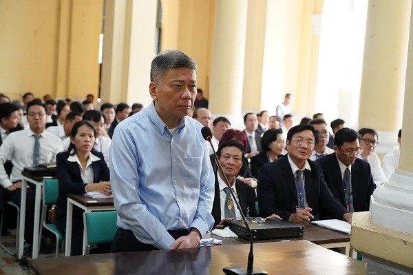 Bị cáo Chu Lập Cơ tại phiên xét xử ngày 5/3. (Ảnh: TTBC TP.HCM)