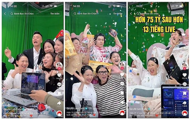 Quyền Leo Daily là chủ nhân của phiên livestream trên TikTok có doanh thu khủng lên đến 75 tỷ đồng trong 13 tiếng.