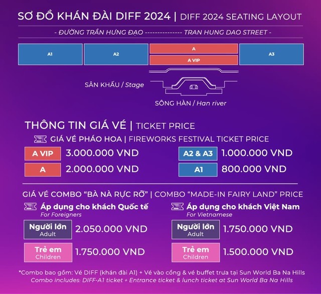 DIFF 2024 “chiêu đãi” du khách nhiều combo hấp dẫn