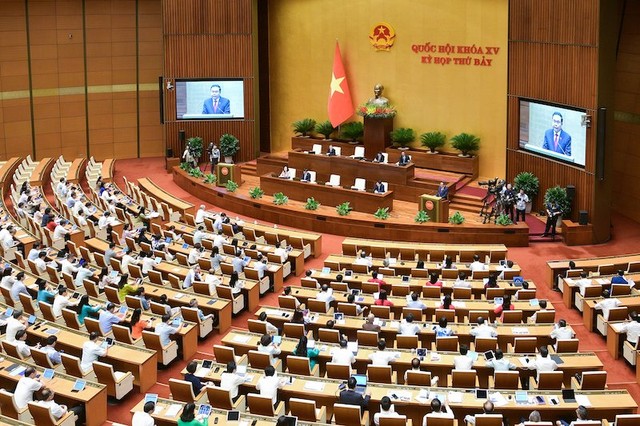 Chủ tịch Quốc hội Trần Thanh Mẫn phát biểu khai mạc phiên chất vấn.