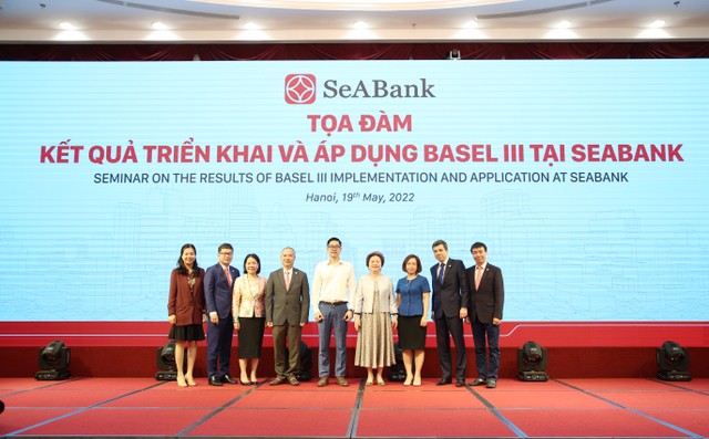 Việc triển khai và áp dụng Basel II, III góp phần tạo dựng một nền tảng quản trị rủi ro vững chắc, đảm bảo quá trình phát triển lành mạnh, an toàn và hiệu quả cho SeABank. Việc triển khai và áp dụng Basel II, III góp phần tạo dựng một nền tảng quản trị rủi ro vững chắc, đảm bảo quá trình phát triển lành mạnh, an toàn và hiệu quả cho SeABank.