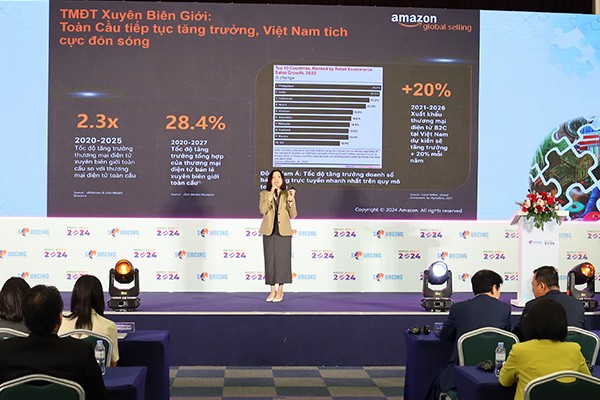 Đại diện của Amazon global selling Việt Nam thông tin về việc bán hàng qua sàn thương mại điện tử