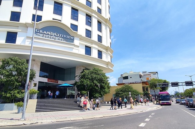 Đoàn khách Hàn Quốc đang lưu trú tại một cơ cở khách sạn tại quận Hải Châu.