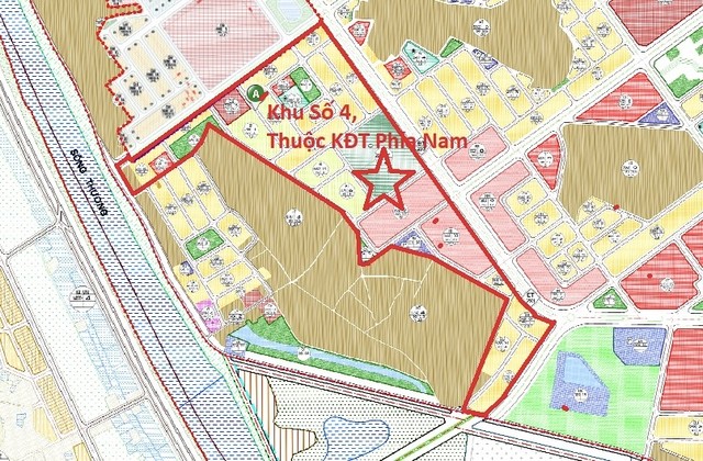 Phạm vi quy hoạch khu số 4 thuộc khu đô thị phía Nam.