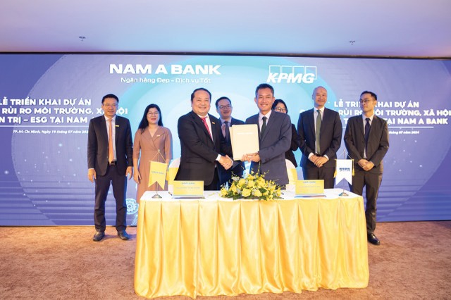 Nam A Bank hợp tác với KPMG nhằm hoàn thiện các yếu tố ESG trong hoạt động thực tiễn
