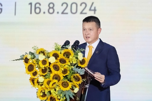Ông Đặng Minh Trường, Chủ tịch HĐQT Kl994 game bài casino hấp dẫn Sun Group phát biểu tại lễ khởi công.