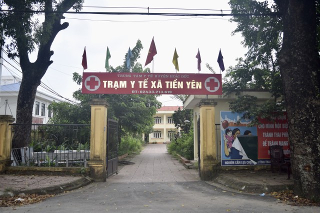 Trạm y tế xã Tiền Yên. Ảnh: Nhật Linh
