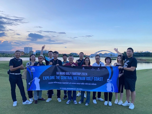 Đoàn lữ hành golf quốc tế đến trải nghiệm dịch vụ du lịch golf và khảo sát du lịch tại Đà Nẵng.