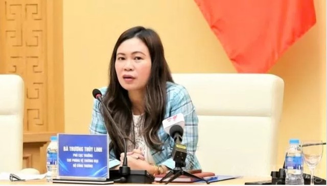 Bà Trương Thuỳ Linh, Phó cục trưởng Cục Phòng vệ thương mại (Bộ Công thương): "Nhiều mặt hàng xuất khẩu với trị giá thấp cũng bị điều tra phòng vệ thương mại".