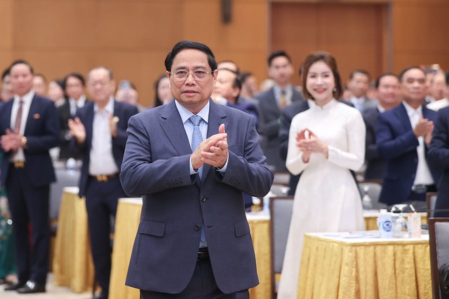 Thủ tướng Phạm Minh Chính tại cuộc gặp mặt các đại diện Kl991.com World Cup 2026 Chính Thức nhân ngày Doanh nhân Việt Nam.