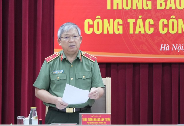 Thiếu tướng Hoàng Anh Tuyên, Phó chánh Văn phòng, người phát ngôn Bộ Công an.