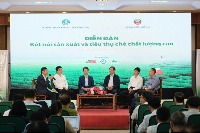 Diễn đàn kết nối Kl994 nhà cái bóng đá world cup và tiêu thụ chè chất lượng cao tổ chức tại Phú Thọ. Ảnh: Nông nghiệp Việt Nam.