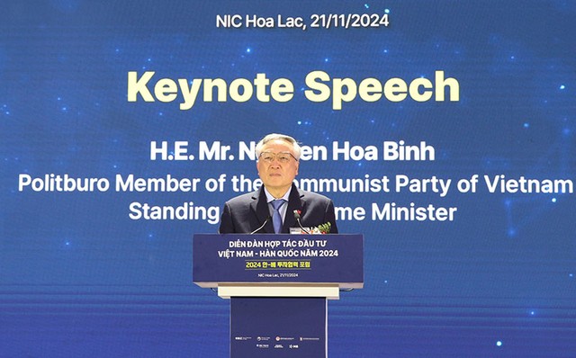 Trong bài phát biểu, Phó thủ tướng thường trực Nguyễn Hòa Bình khẳng định, những thành công trong quan hệ hợp tác Việt Nam - Hàn Quốc có sự góp sức và đồng lòng của cộng đồng Kl991.com World Cup 2026 Chính Thức hai bên.