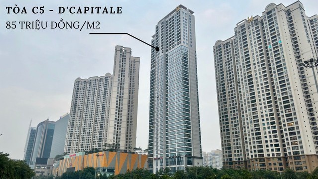 Vị trí toà C5 của dự án. Hiện các giao dịch tại đây đang được thực hiện dưới dạng hợp đồng mua bán. Ảnh: Thanh Vũ