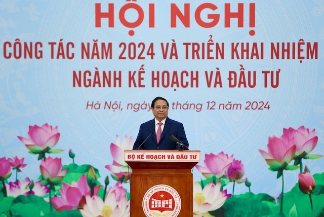 Thủ tướng Phạm Minh Chính phát biểu chỉ đạo Hội nghị. Ảnh: Đức Thanh