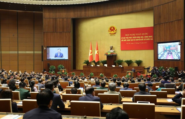Hội nghị toàn quốc về đột phá phát triển khoa học, công nghệ, đổi mới sáng tạo và chuyển đổi số quốc gia.