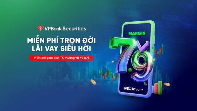 VPBankS đang triển khai chương trình ưu đãi KL99 là cổng game giải trí trực tuyến hàng đầu hiện nay margin chỉ với 7,9%/năm