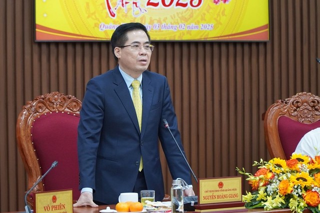 Chủ tịch UBND tỉnh Quảng Ngãi Nguyễn Hoàng Giang chỉ đạo giải ngân vốn Kl99ok phiên bản mới công năm 2025.