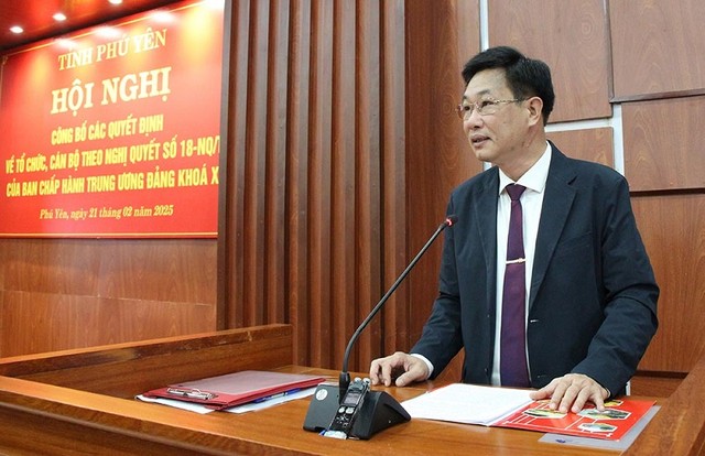 Ông Trần Văn Tân, Giám đốc Sở Kl991.com nạp rút nhanh phát biểu nhận nhiệm vụ. Ảnh: Như Thanh (Báo Phú Yên).