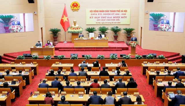 Toàn cảnh Kỳ họp thứ 21. Ảnh: Phạm Hùng