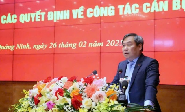 Ông Vũ Đại Thắng, Bí thư tỉnh ủy Quảng Ninh phát biểu tại hội nghị. Ảnh: Quảng Ninh Portal