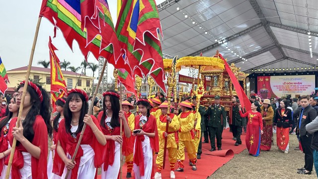 Lễ hội Kỳ Phúc được cộng đồng người dân địa phương gìn giữ, bảo tồn và phát huy. Ảnh: Quỳnh Nga