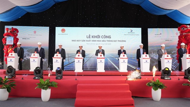 Lễ khởi công Dự án nhà máy Kl994 nhà cái bóng đá world cup kính hoa siêu trắng Đạt Phương