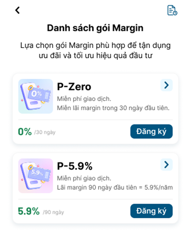 Màn hình đăng ký tại mục “Tiện ích” của AlphaTrading Màn hình đăng ký tại mục “Tiện ích” của AlphaTrading