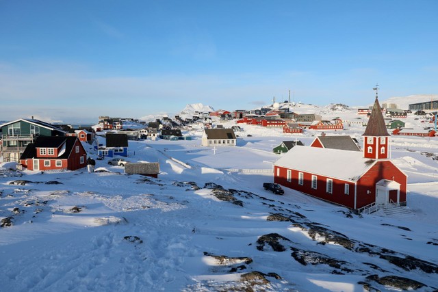 Quang cảnh thị trấn Nuuk, Greenland. Ảnh: THX/TTXVN