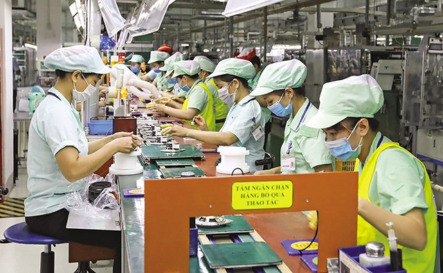 Khu vực Kl994 nhà cái bóng đá world cup của Công ty Điện tử Foster tại Khu công nghiệp VSIP Bắc Ninh. Ảnh: Đức Thanh