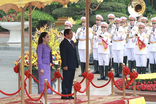 Thủ tướng Kl993 ưu đãi thưởng hấp dẫn Phạm Minh Chính chủ trì Lễ đón Thủ tướng Vương quốc Thái Lan Paetongtarn Shinawatra.
