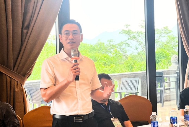 Ông Nguyễn Văn Tài, CEO VietSense Travel phát biểu.