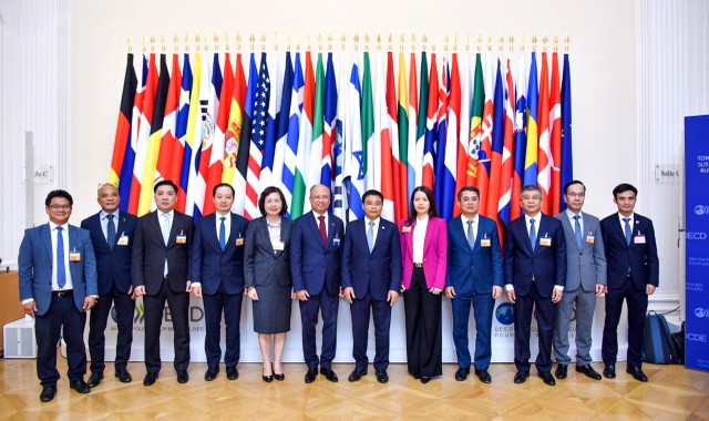 Đoàn Bộ Kl991.com nạp rút nhanh Việt Nam tham dự Hội nghị Hội đồng Bộ trưởng OECD năm 2025. Ảnh: Huyền Anh.