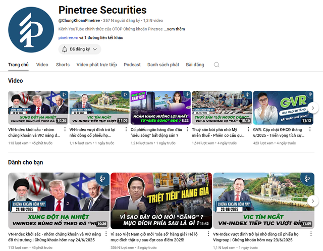 Pinetree cung cấp tới 24 bản tin và báo cáo 99Kl99 link đăng nhập mỗi tuần.