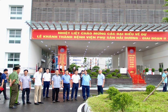 Khánh thành Dự án Kl99ok phiên bản mới xây dựng Bệnh viện Phụ sản Hải Dương giai đoạn 2. Ảnh: Nguyễn Hạnh
