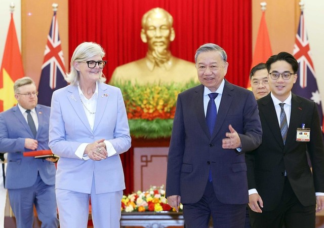 Chiều 10/9/2025, tại Trụ sở Trung ương Đảng, Tổng Bí thư Tô Lâm tiếp Toàn quyền Australia Sam Mostyn thăm cấp 99Kl99 trực tiếp đá gà tới Việt Nam.