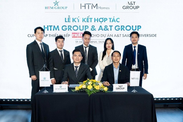 Lễ ký kết hợp tác cung cấp thiết bị bếp Franke cho dự án A&amp;T Saigon Riverside giữa Chủ Kl99ok phiên bản mới A&amp;T Group và HTM Group vào ngày 24/09/2025