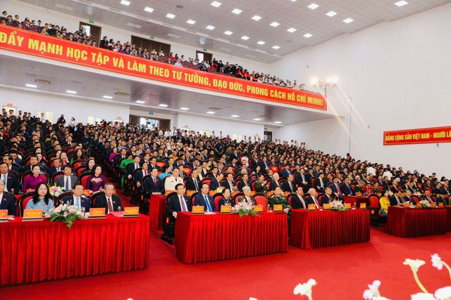 Các đại biểu dự Đại hội Đảng bộ tỉnh Ninh Bình lần thứ I, nhiệm kỳ 2025 - 2030.