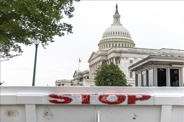 Tòa nhà Quốc hội Mỹ tại Washington D.C. Ảnh tư liệu: THX/TTXVN
